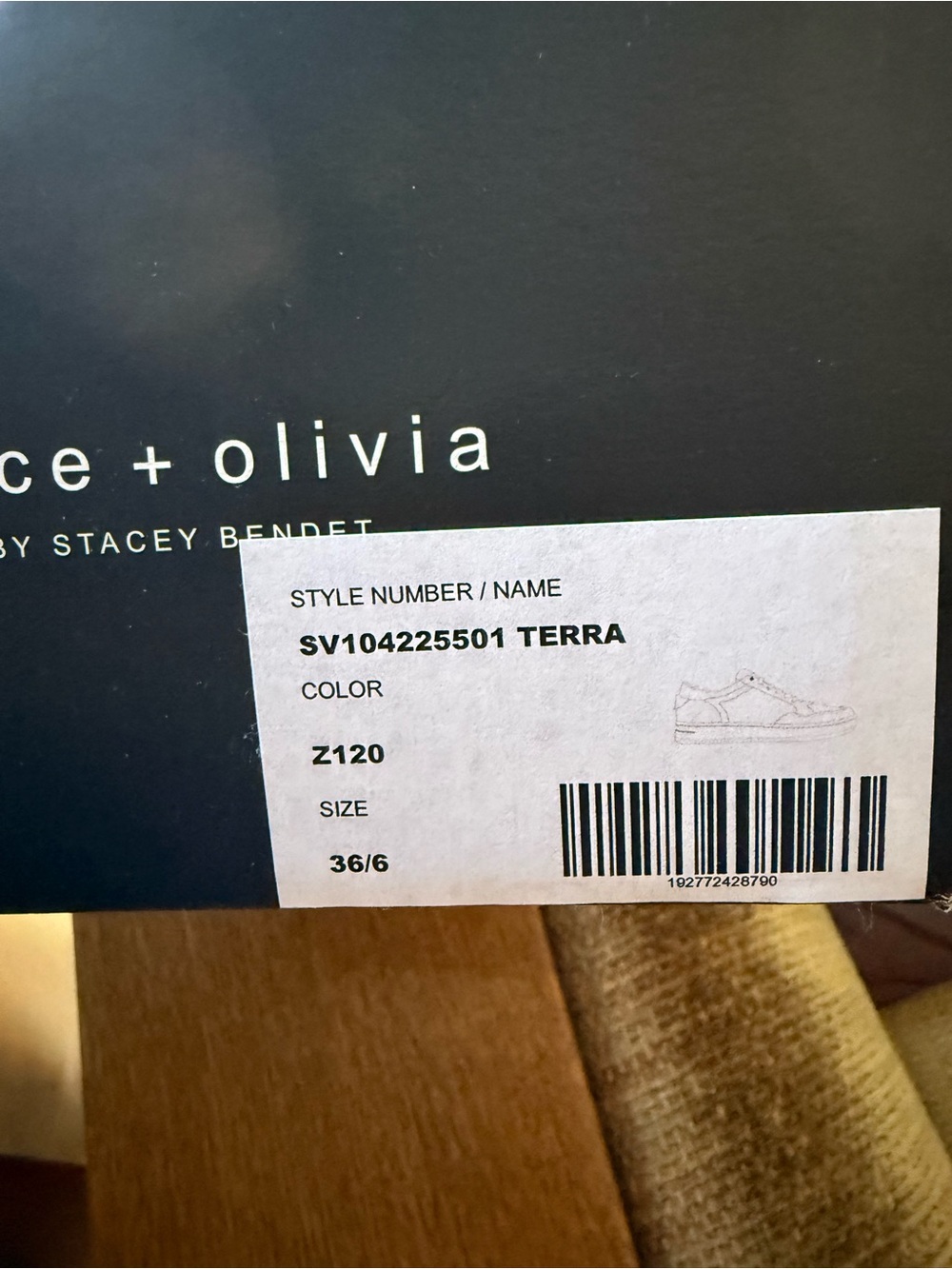 Alice + Olivia Black Sneakers with Black Trim - Picture 6 of 7